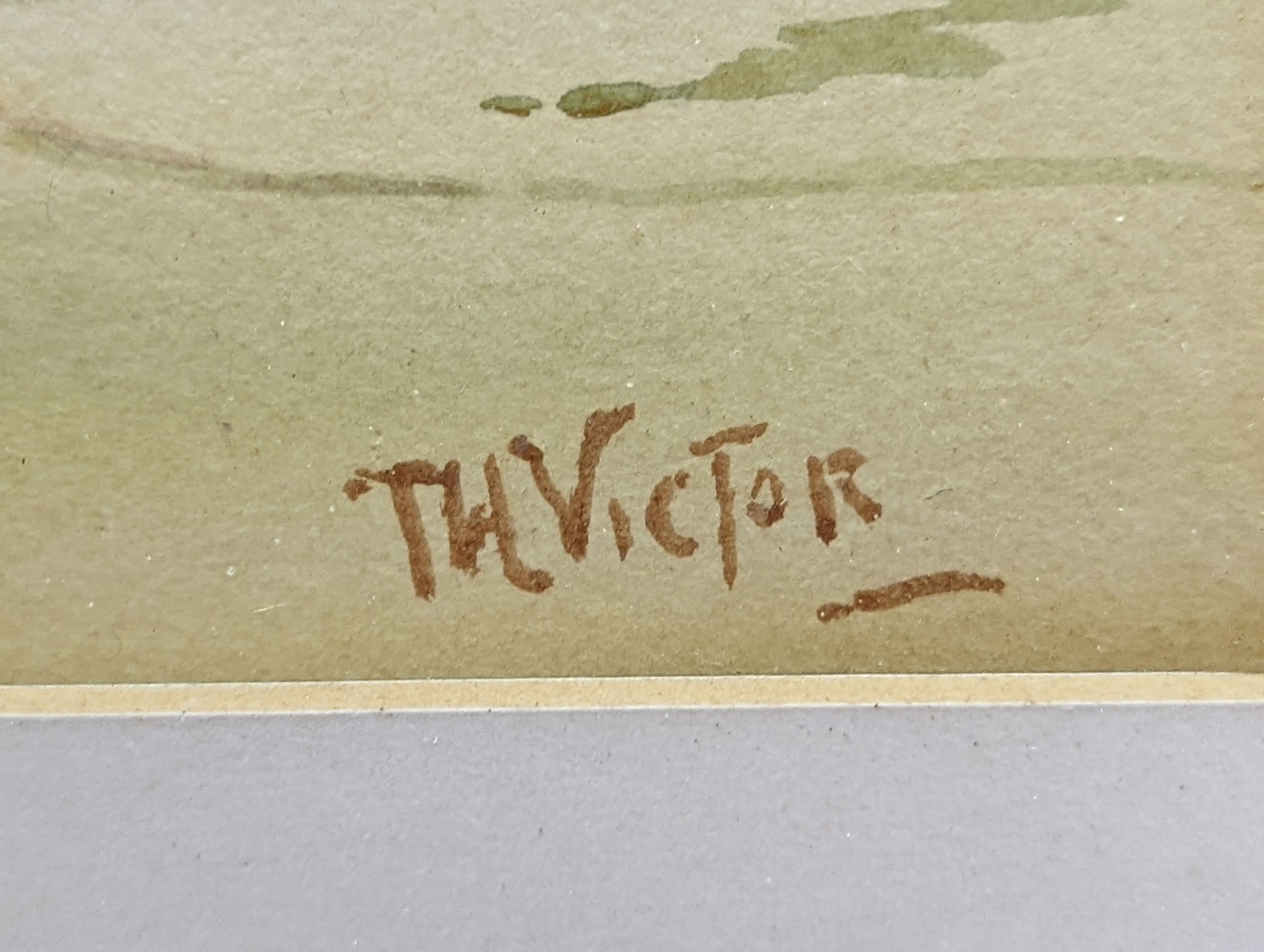 Thomas Herbert Victor (1894-1980), watercolour, St Michael's Mount, signed, 21 x 27cm